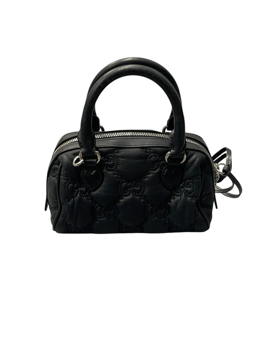 Authentic Pre-Owned Gucci Nylon GG Matelassé Mini Bowler Bag Very Good