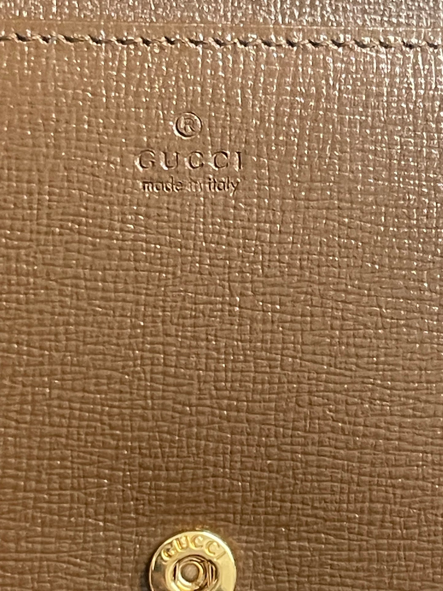 Authentic Pre-Owned Gucci Horsebit 1955 Wallet on Chain GG Supreme Excellent