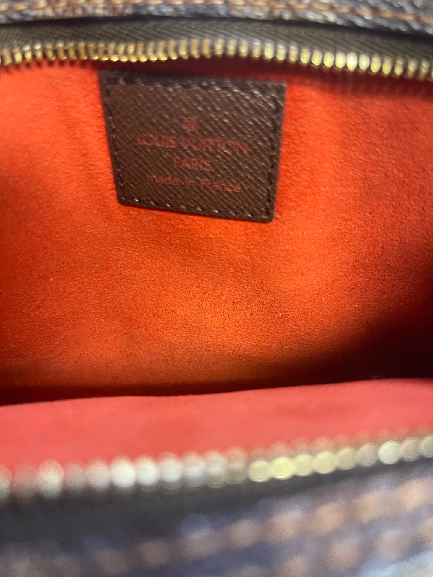 Authentic Pre-Owned Louis Vuitton Damier Ebene Marais Bucket Pouch Good Condition