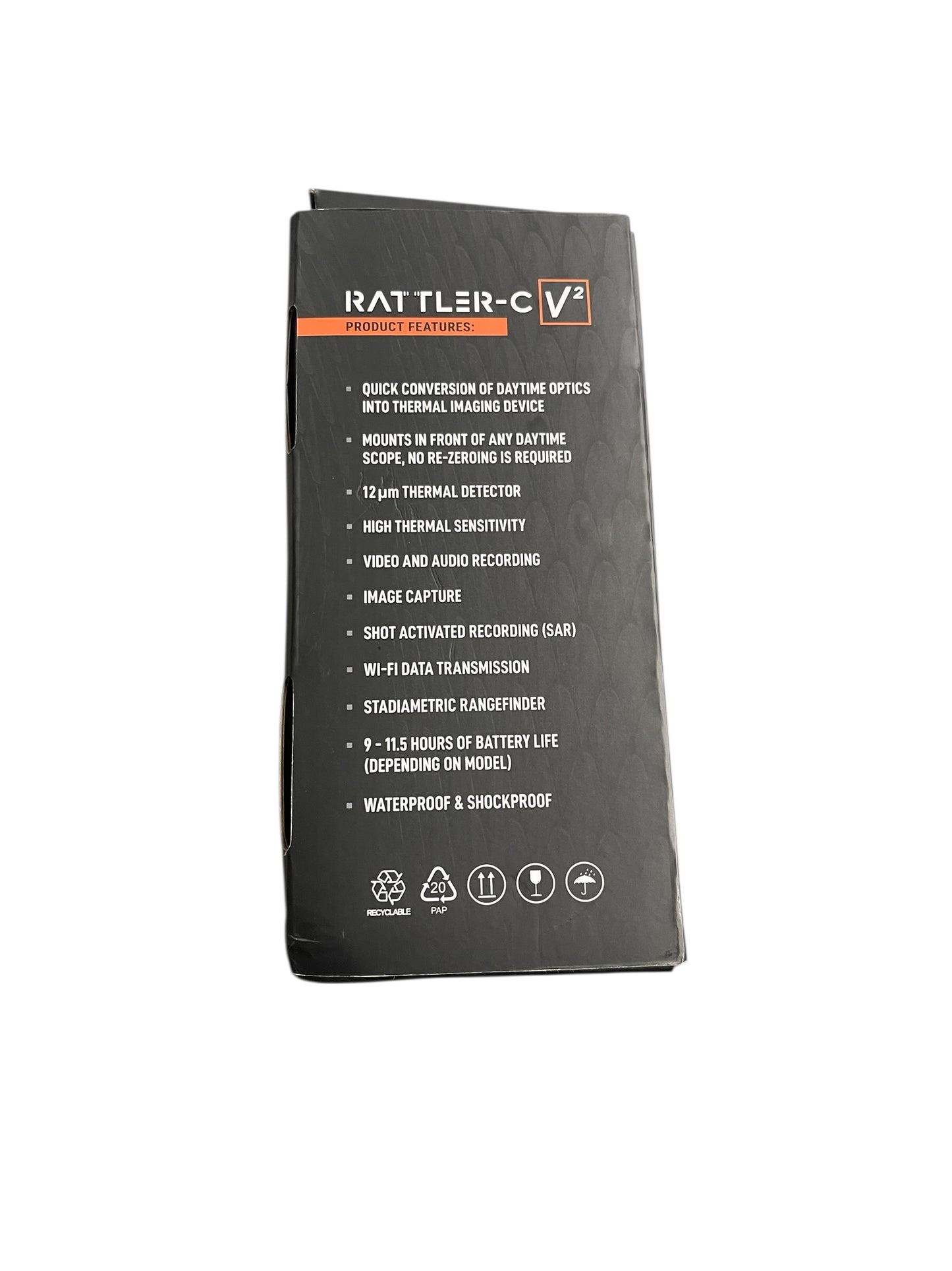 AGM Rattler-C V2 Thermal Clip-On 19mm 256x192 NETD <35mK w/ Case & Box
