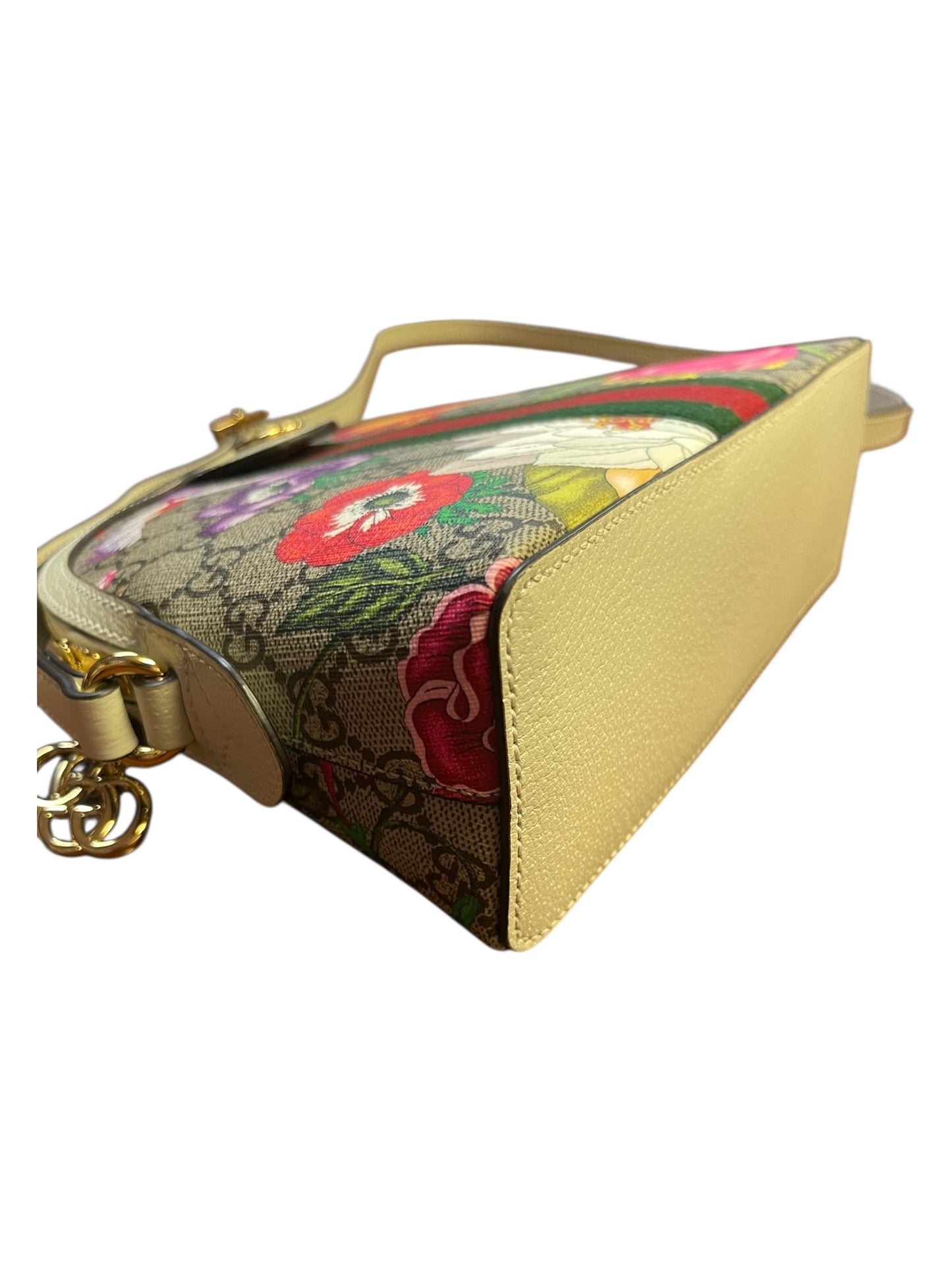 Authentic Pre-Owned Gucci Ophidia Flora Small GG Supreme Canvas Shoulder Bag