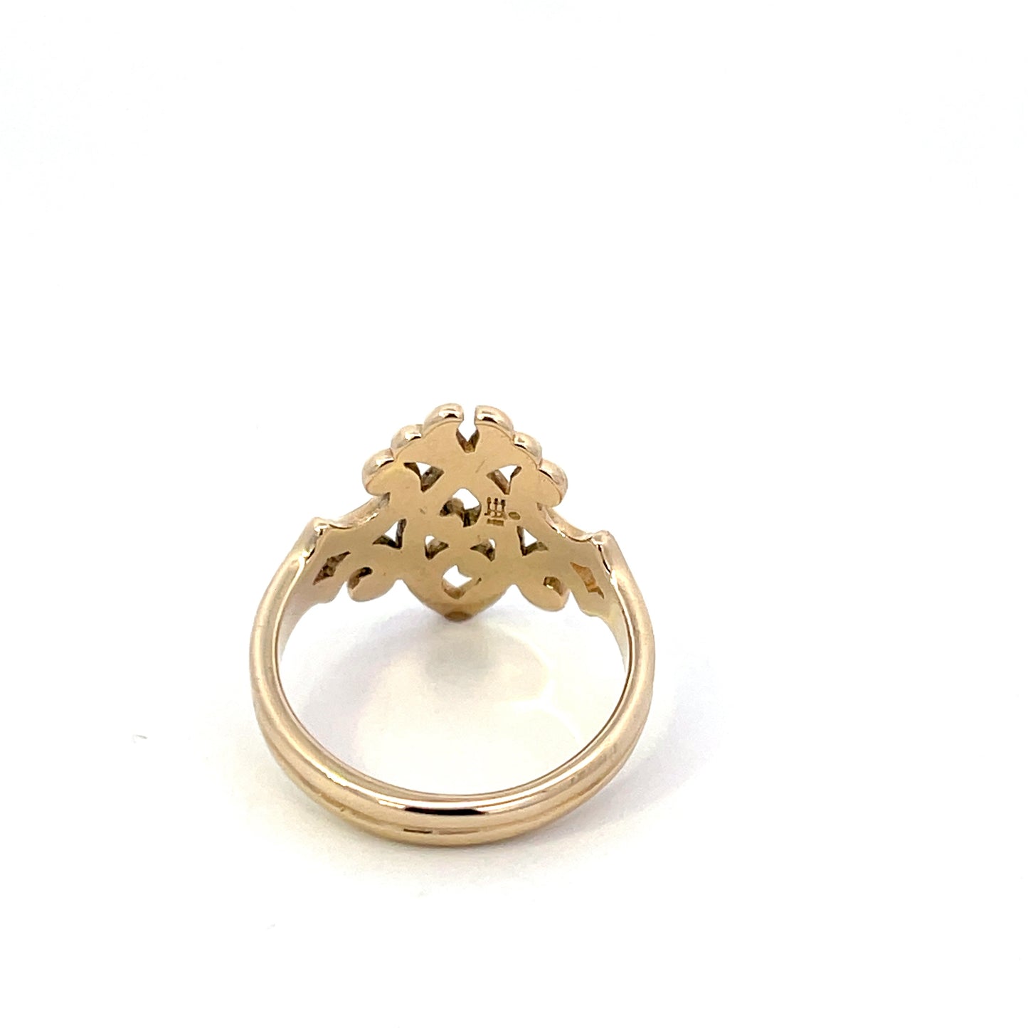 Authentic Retired Pre-Owned James Avery Ichthus Ring in 14K Yellow Gold – Size 7.5, 3.4 dwt