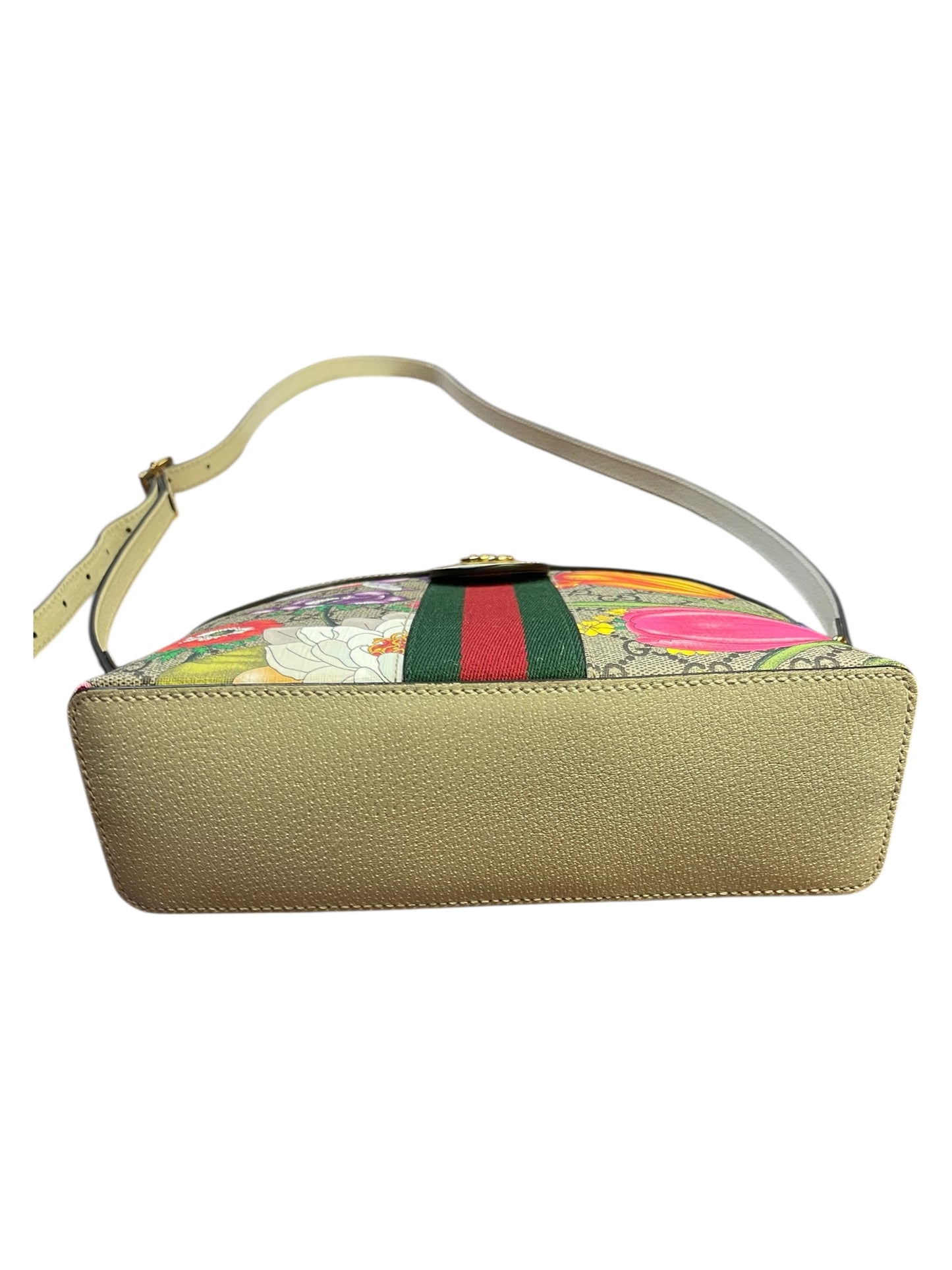 Authentic Pre-Owned Gucci Ophidia Flora Small GG Supreme Canvas Shoulder Bag
