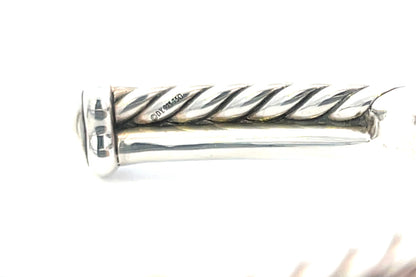 Authentic Pre-Owned David Yurman Petite X Center Station Bracelet in Sterling Silver & 18K Yellow Gold – Size XS