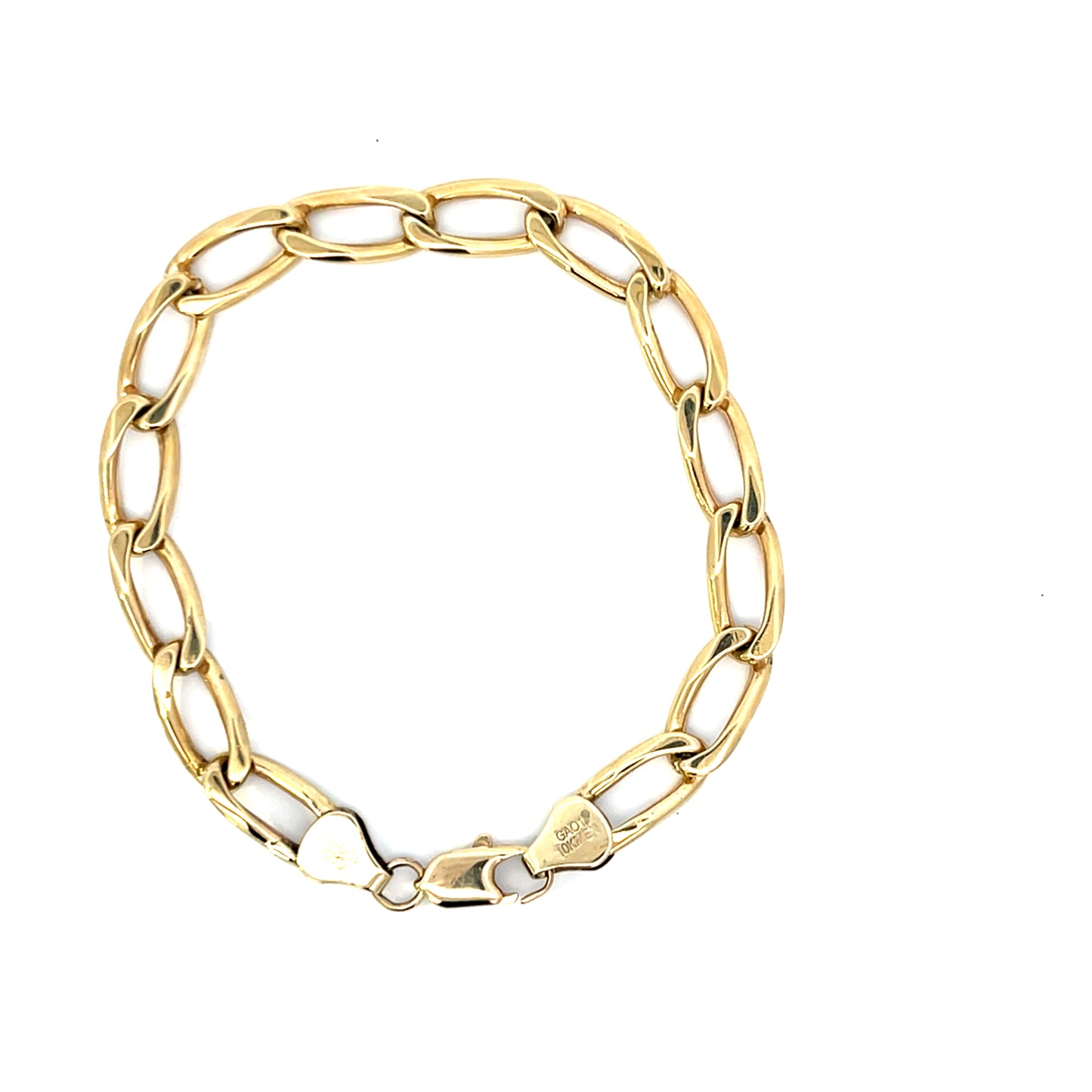 Authentic Pre-Owned 10k Yellow Gold Figaro Bracelet 6" 10 dwt Good Condition