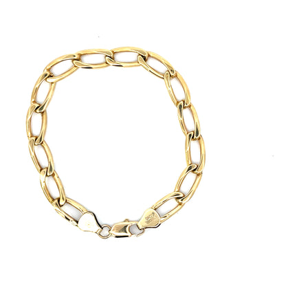 Authentic Pre-Owned 10k Yellow Gold Figaro Bracelet 6" 10 dwt Good Condition
