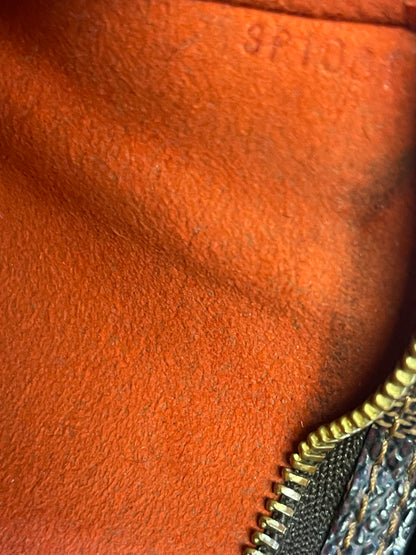 Authentic Pre-Owned Louis Vuitton Damier Ebene Marais Bucket Pouch Good Condition