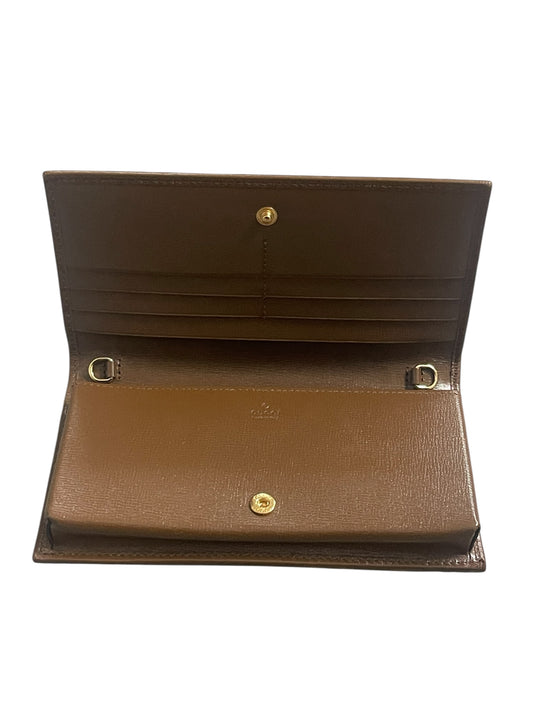 Authentic Pre-Owned Gucci Horsebit 1955 Wallet on Chain GG Supreme Excellent