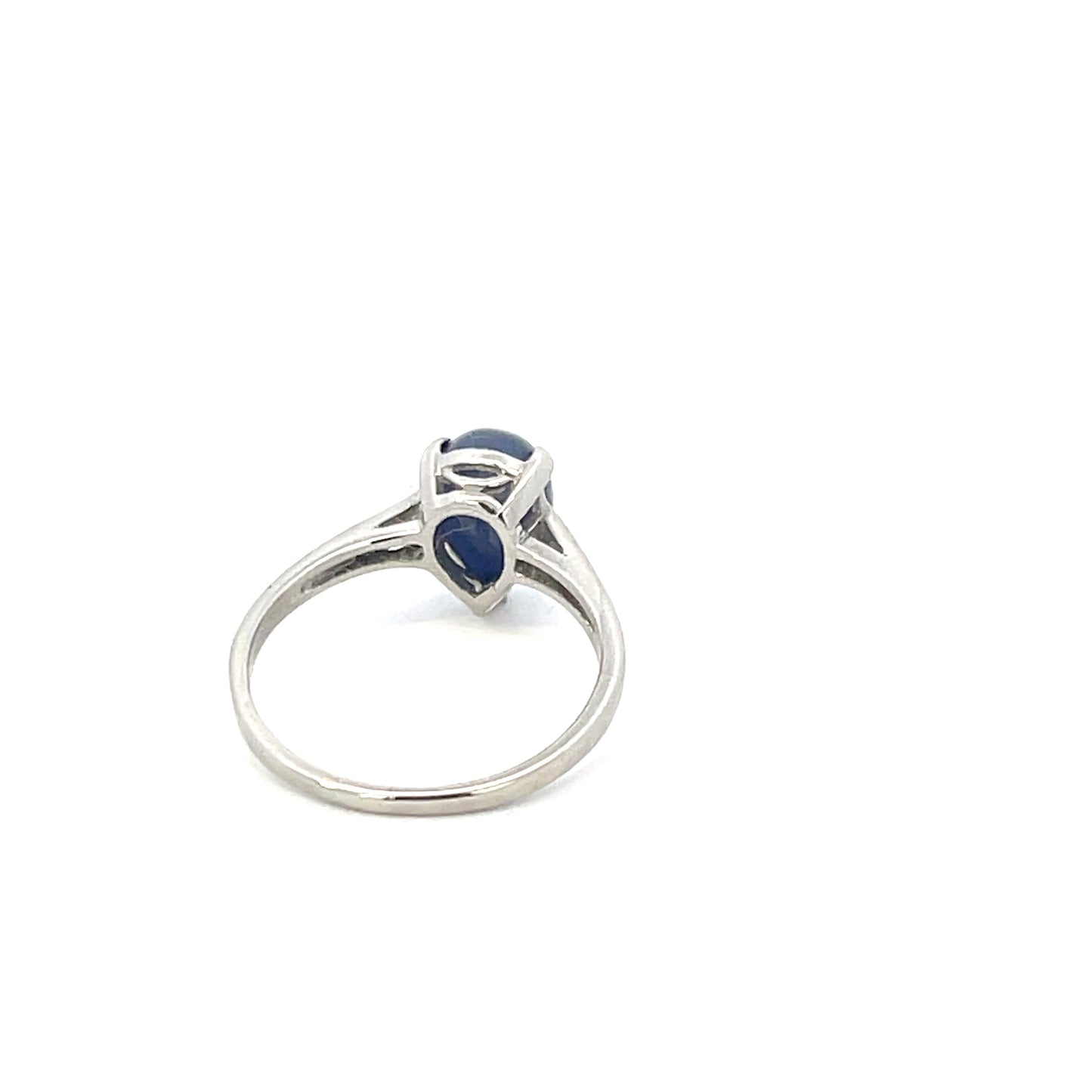Authentic Pre-Owned 10K White Gold Star Sapphire Ring – Size 7.5, 1.7 dwt
