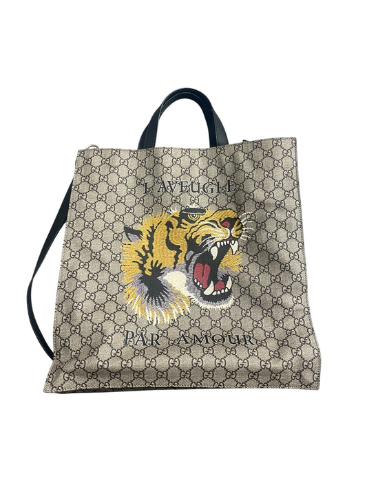 Authentic Pre-Owned Gucci Supreme Soft Messenger Bag Tiger Head Very Good