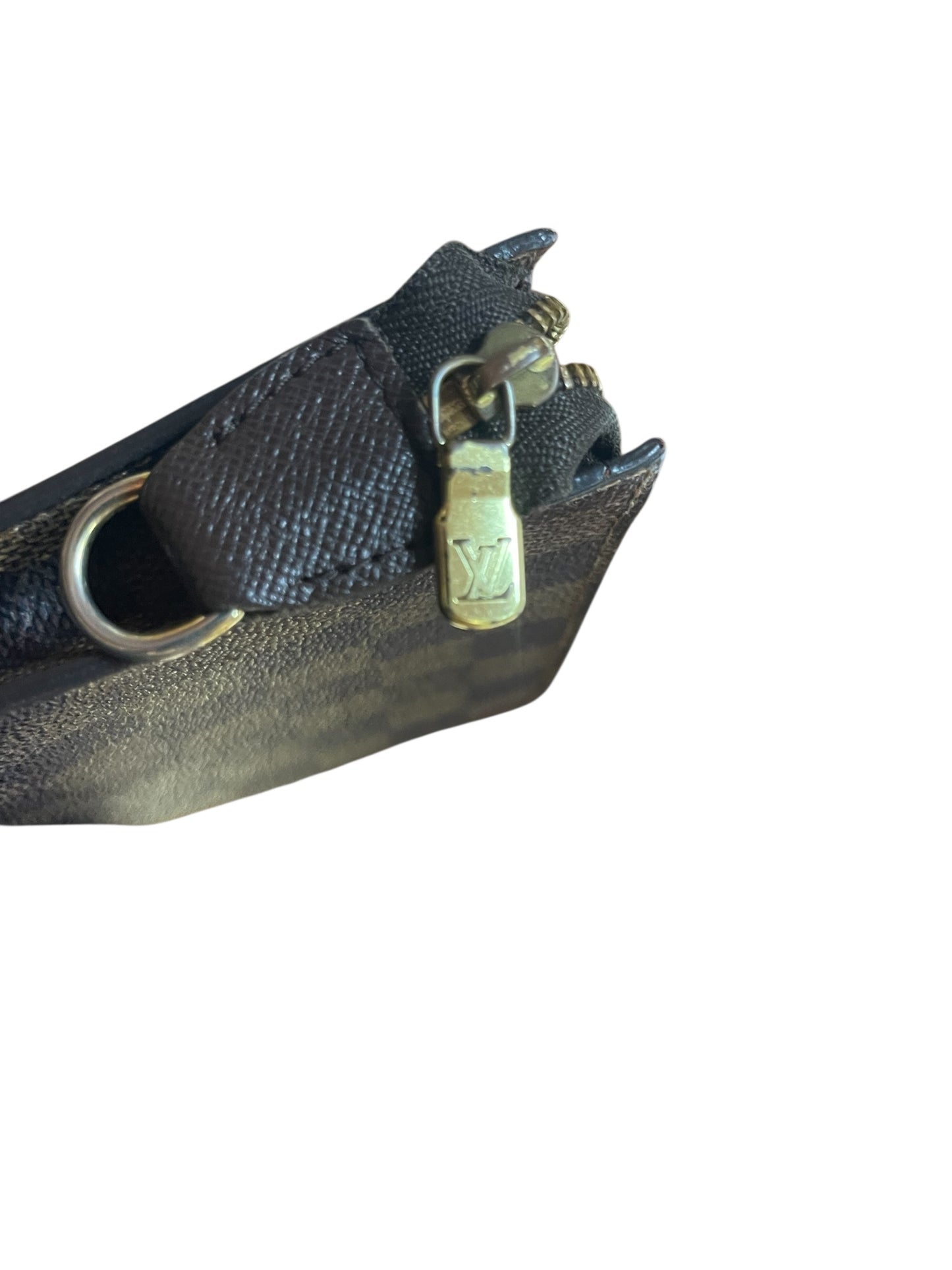 Authentic Pre-Owned Louis Vuitton Damier Ebene Marais Bucket Pouch Good Condition