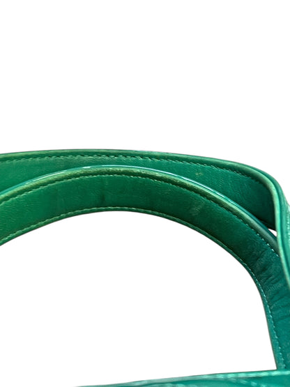 Authentic Pre-Owned Chanel Triple CC Logo Patent Leather Small Tote Green Vintage