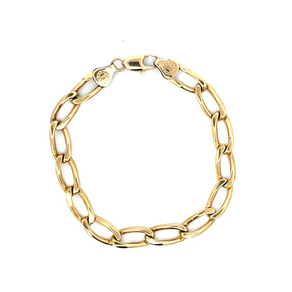 Authentic Pre-Owned 10k Yellow Gold Figaro Bracelet 6" 10 dwt Good Condition