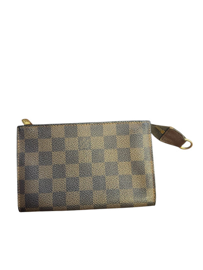 Authentic Pre-Owned Louis Vuitton Damier Ebene Marais Bucket Pouch Good Condition